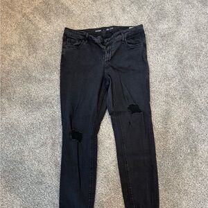 Old Navy Black Ripped Skinny Jeans